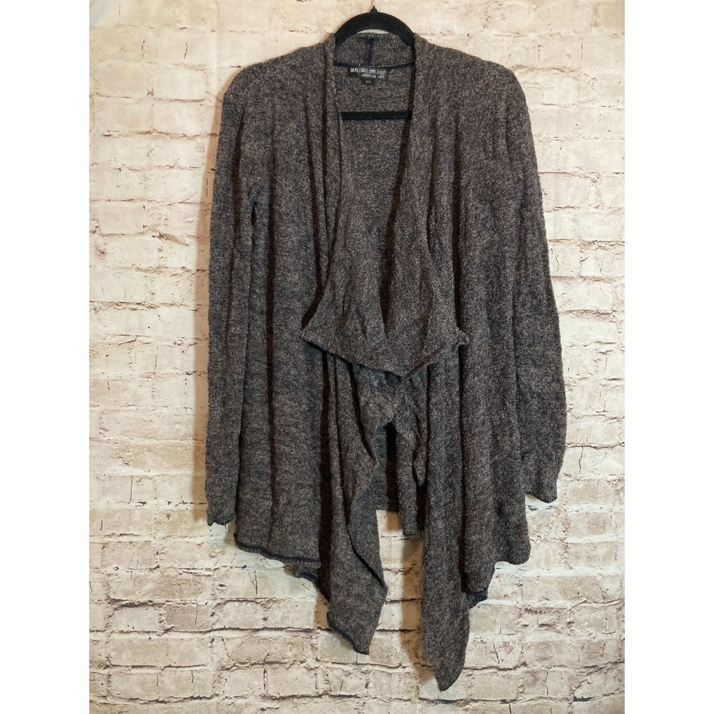 Barefoot Dreams‎ Bamboo Chic Lite Sweater Womens Medium Dark Chocolate Waterfall